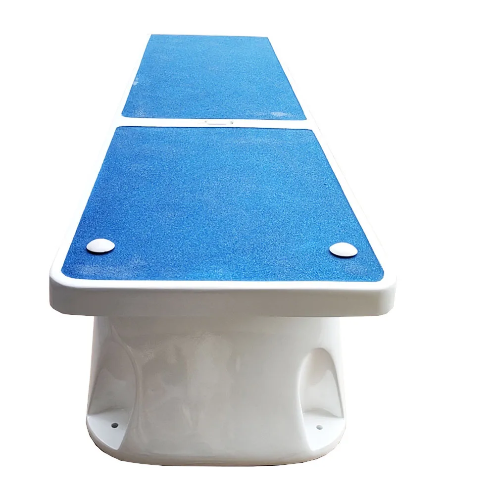 6ft White+Blue PVC Tarpaulin Jump Springboard for Inground Swimming Pool and Water Parks Diving Board