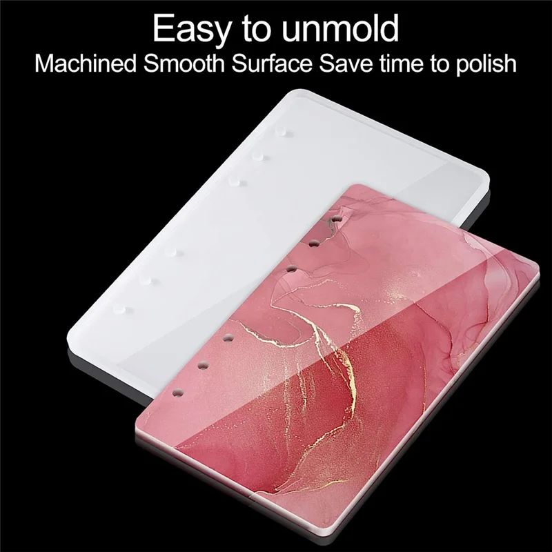 ХОРОШАЯ большая обложка для ноутбука, силиконовые формы из эпоксидной смолы A4, A5, A6, A7, закладка, набор колец для переплета, инструмент для самостоятельного литья