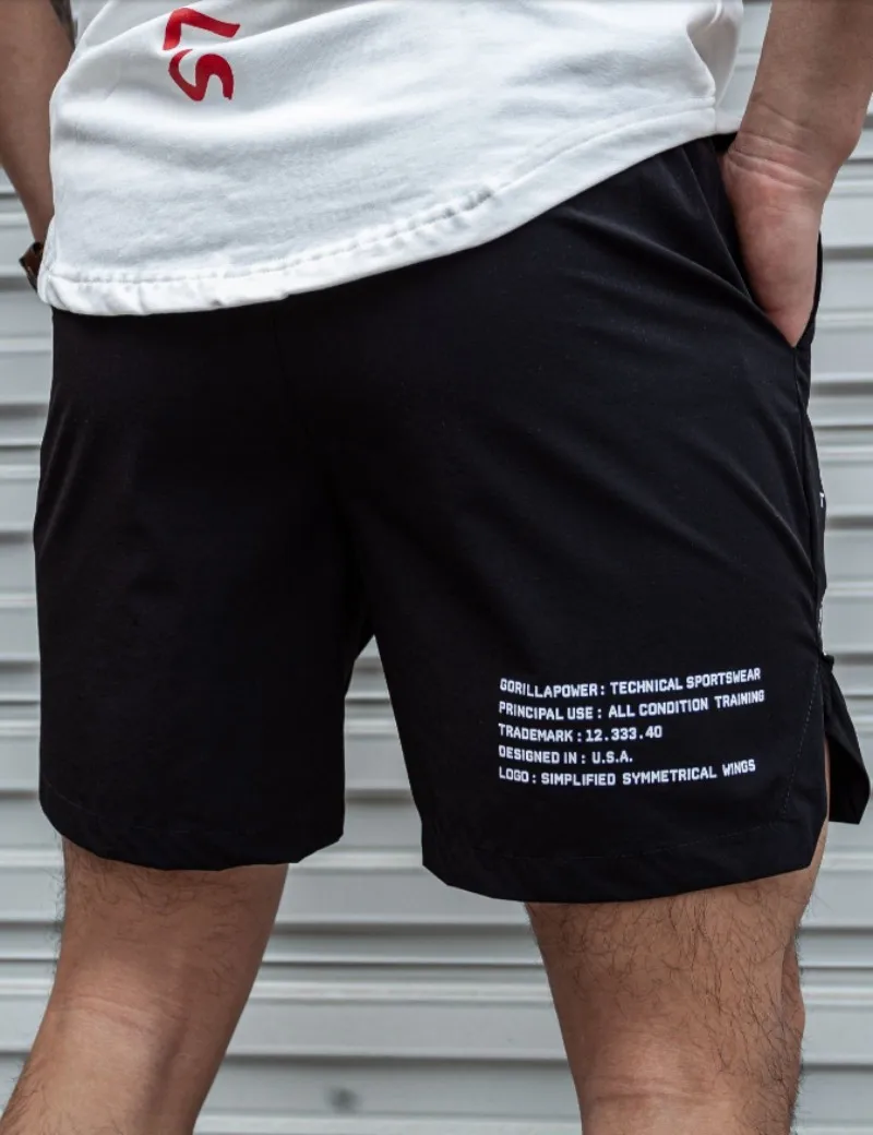 Men's Hot Pants Fitness Shorts Lightweight Convenience Shorts Running Squat Fitness Men's Shorts Fitness Quick Dry Drawstring