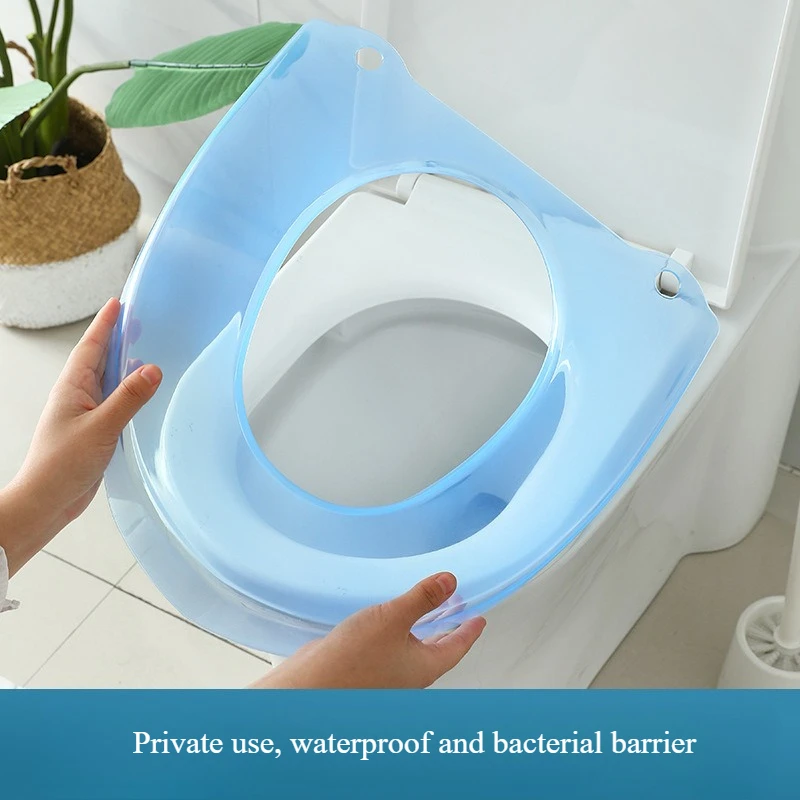 Washable Toilet Seat Cover Waterproof Sticker Foam Cushion V-shaped Toilet Seating Washer Bathroom Implement Home Merchandises