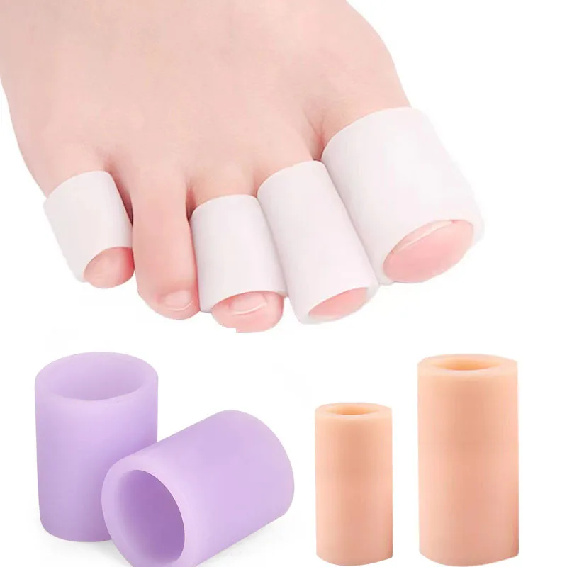 

1/2/5Pairs Soft Silicone Toe Caps Blisters Corns Pain Relief Foot Care Caver Cap Silicone Toe Gel Protector Sleeve Tubes Ingrown