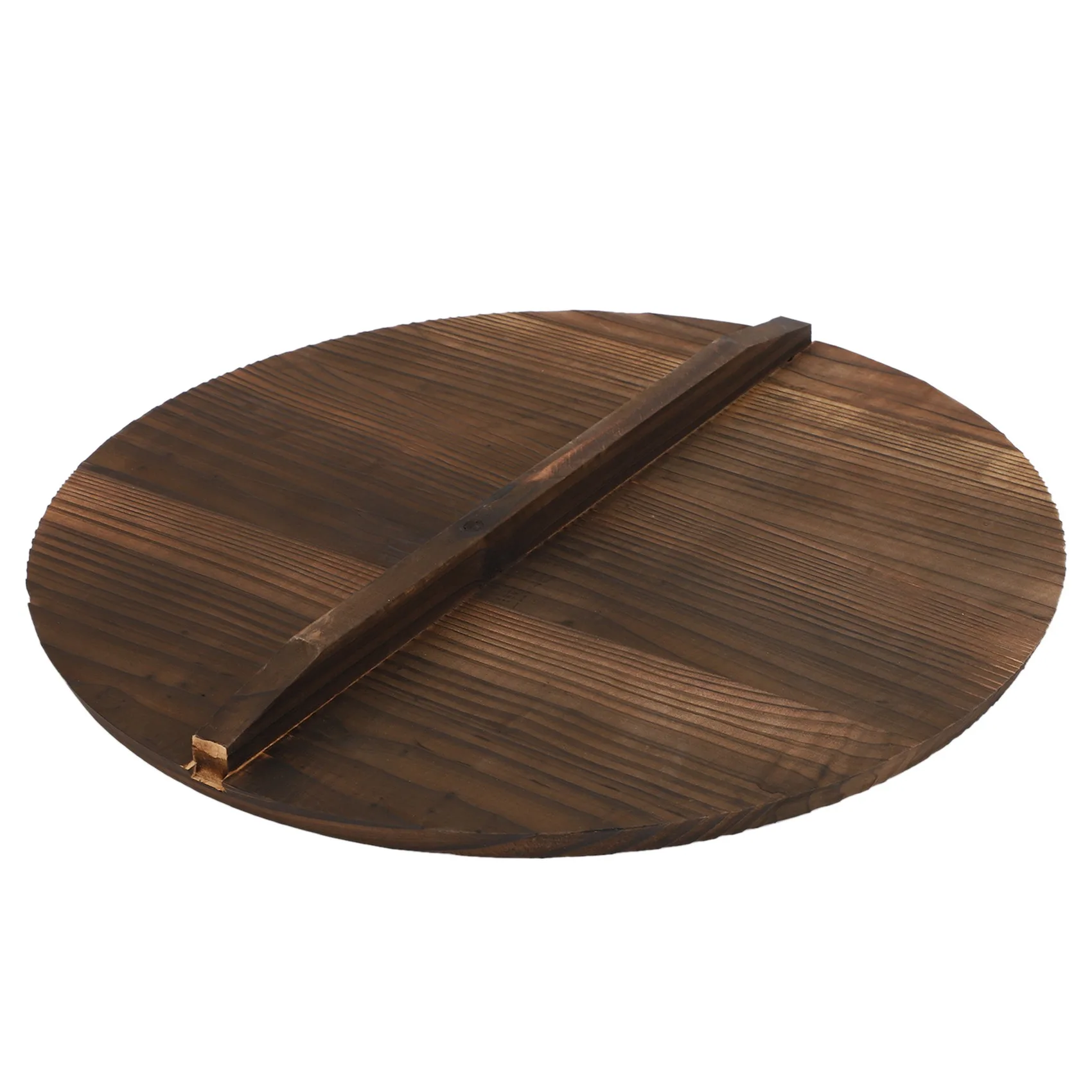 주방 다기능 나무 냄비 커버, 손잡이 팬 뚜껑, 친환경 화상 방지, 나무 베이킹 냄비 뚜껑 커버, 40cm