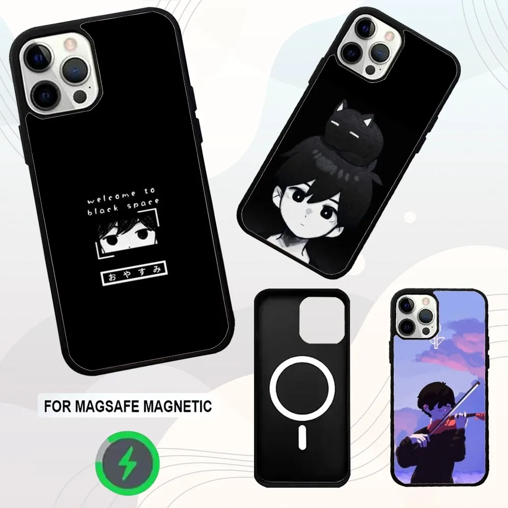 

Omori Game Phone Case For iPhone 16e,16,15,14,13,12,11,Plus,Pro,Max,Mini Magsafe Magnetic Wireless Charging