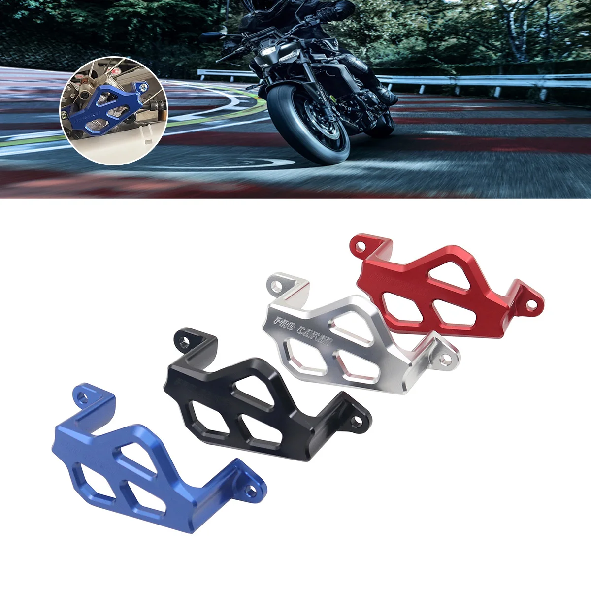 

CNC Rear Brake Caliper Guard Protector Cover For Yamaha YZ125 YZ250X YZ250 YZ250F YZ250X YZ450F YZ450FX 50TH MONSTER 2021-2024