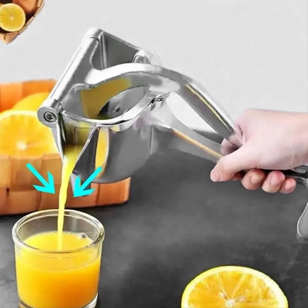 ESTR Stainless Steel Manual Fruit Juicer HDuty Alloy Lemon Squeezer Orange Simple Extractor Tool Household Manual Juicer