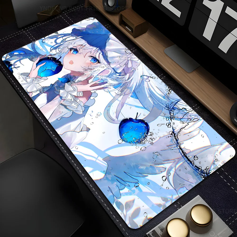 

cute anime girl Mousepad Mouse Mat Desk Mat With Pad Gaming Accessories Prime Gaming XXL Keyboard Pad