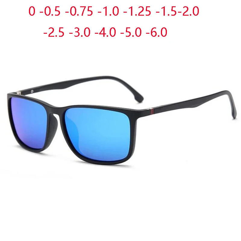 

Sport TR90 Square Myopia Sunglasses Men Polarized Outdoor Colorful Minus Lens Prescription Sunglasses Diopter 0 -0.5 -0.75 To -6