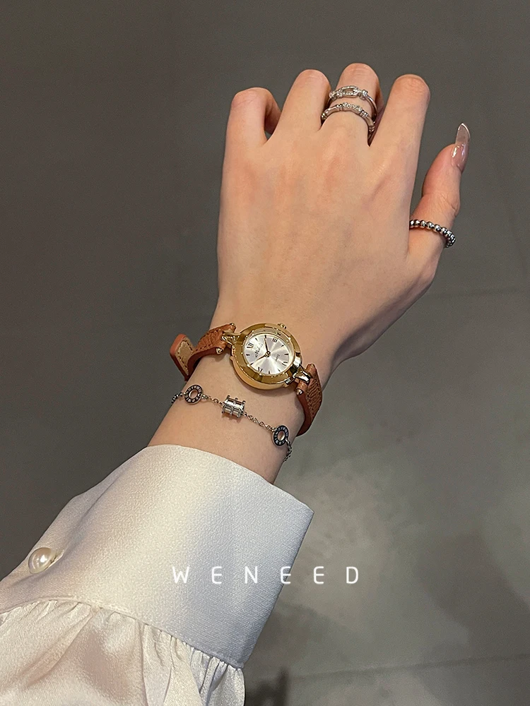 Retro watches for women 2025 new women's simple temperament high-end leather belt women's watches high-quality luxury watches