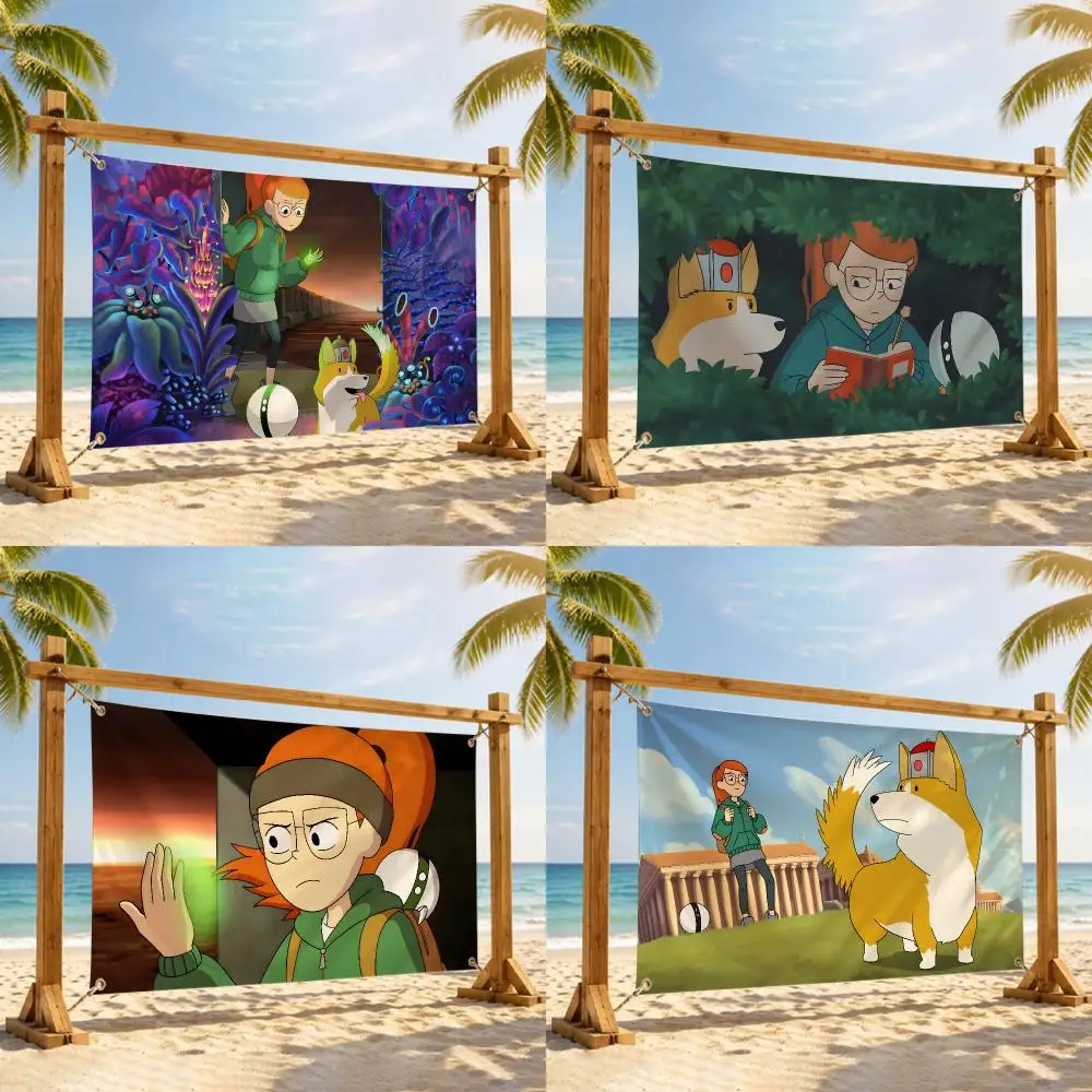 I-infinity Train Anime Flags Flag Tapestry Outdoor Decor Flaga Decorative Home Objects Barber Shop Decoration