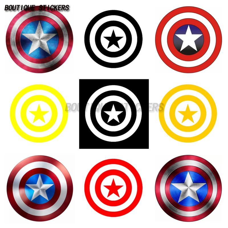 

America Shield Logo Comic SuperheroSticker Vinyl Decal Shield Car Window Wall Decor Truck