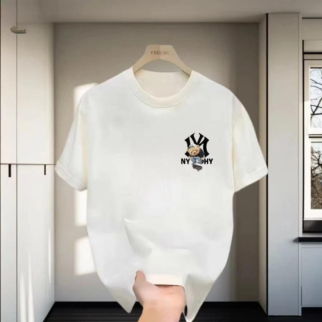 2026 New Fashion Brand Short-Sleeved Summer Men's and Women's Universal Round-neck Loose-Fitting Casual Style Printed T-Shirt
