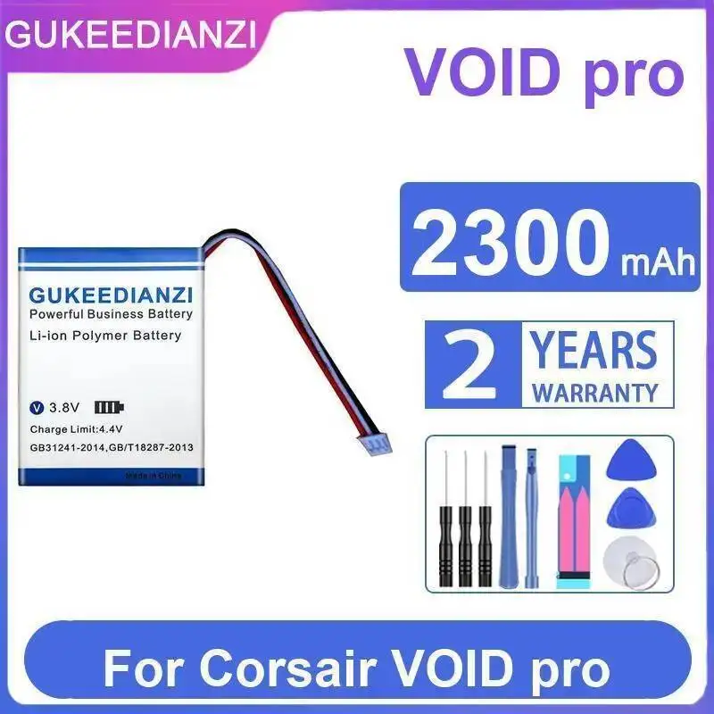 

Аккумулятор для наушников емкостью 2300 мАч для Corsair Void Pro