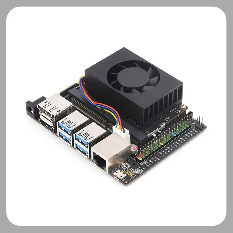 

Для Jetson Nano Вентилятор Радиатор Кулер Регулируемая скорость Черный алюминиевый сплав Для JETSON NANO MINI