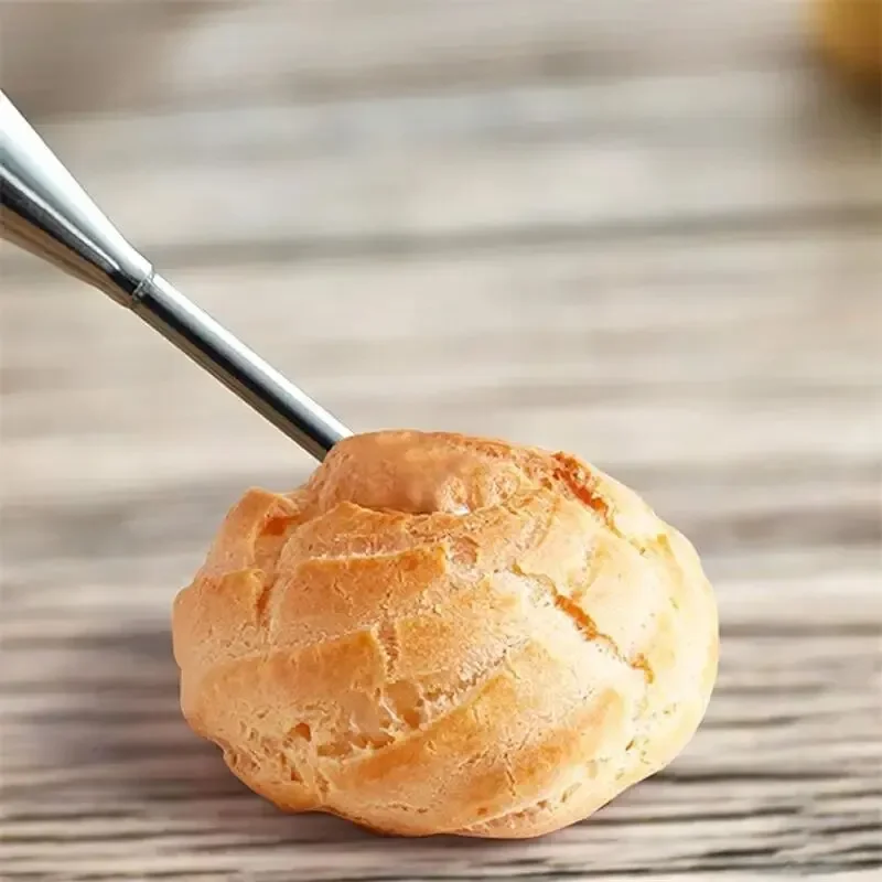 1PC 304 Stainless Steel Cream Piping Tip Pointed Choux Pastry Tip DIY Home Baking Tool, Cake Cream Piping Tip Bakery Accessories