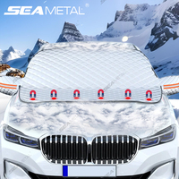 SEAMETAL Car Windshield Snow Cover Winter Waterproof Windscreen Snow Shield Sun Shade Protection Cover Universal for Suv/Sedan