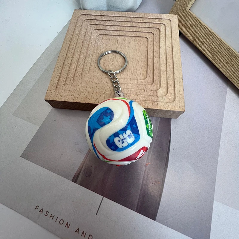2026 USA-CAN-MEX Soccer Ball Keychain, PU Football Trophy Pendant Bag Charm Exquisite Souvenir for Fans Gifts Party Favors