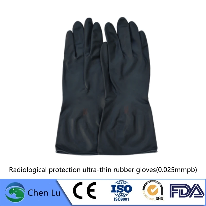 Genuine x-ray protective interventional surgery gloves radiological protection 0.01/0.025mmpb disposable ultra-thin gloves