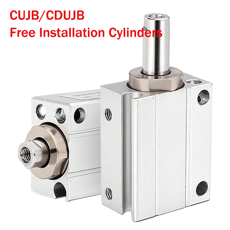 CUJB/CDUJB6/8/10 Small Pneumatic Free Installation Cylinder Bore 6mm 8mm 10mm Stroke 4/6/8/10/15/20/25/30mm