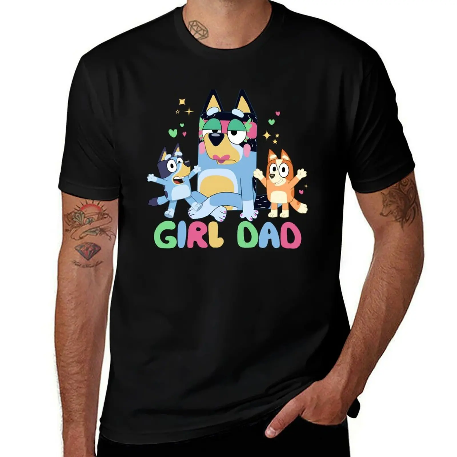 

Dad Father's Day with kids a103 T-Shirt Funny t-shirt custom t shirt Louboutins Luxury man t shirts for men cotton