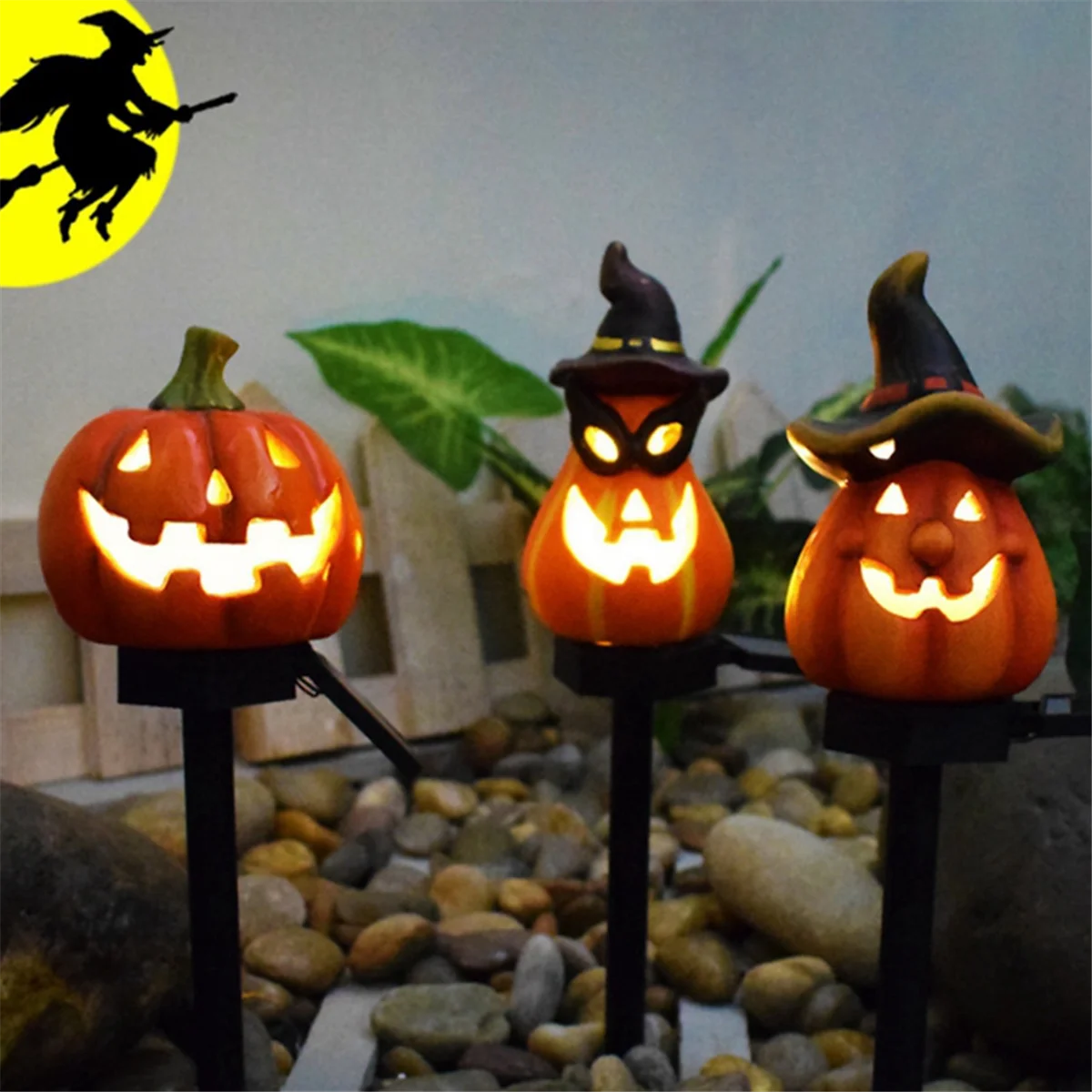 Lumières solaires de fantôme d'Halloween de Aliments, éclairage de jardin, décor extérieur, éclairage au sol, décor à la maison, C