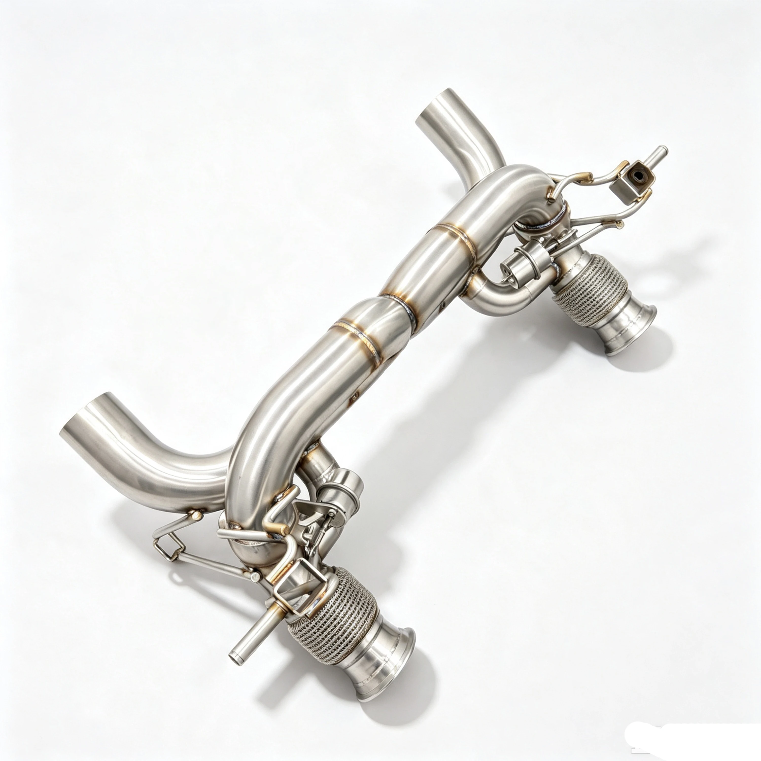 Edelstahl-Auspuffanlage mit geradem Rohr, 1,2 mm dick und glatter Oberfläche für Huracan EVO/STO 5.2 V10 – Detail 5