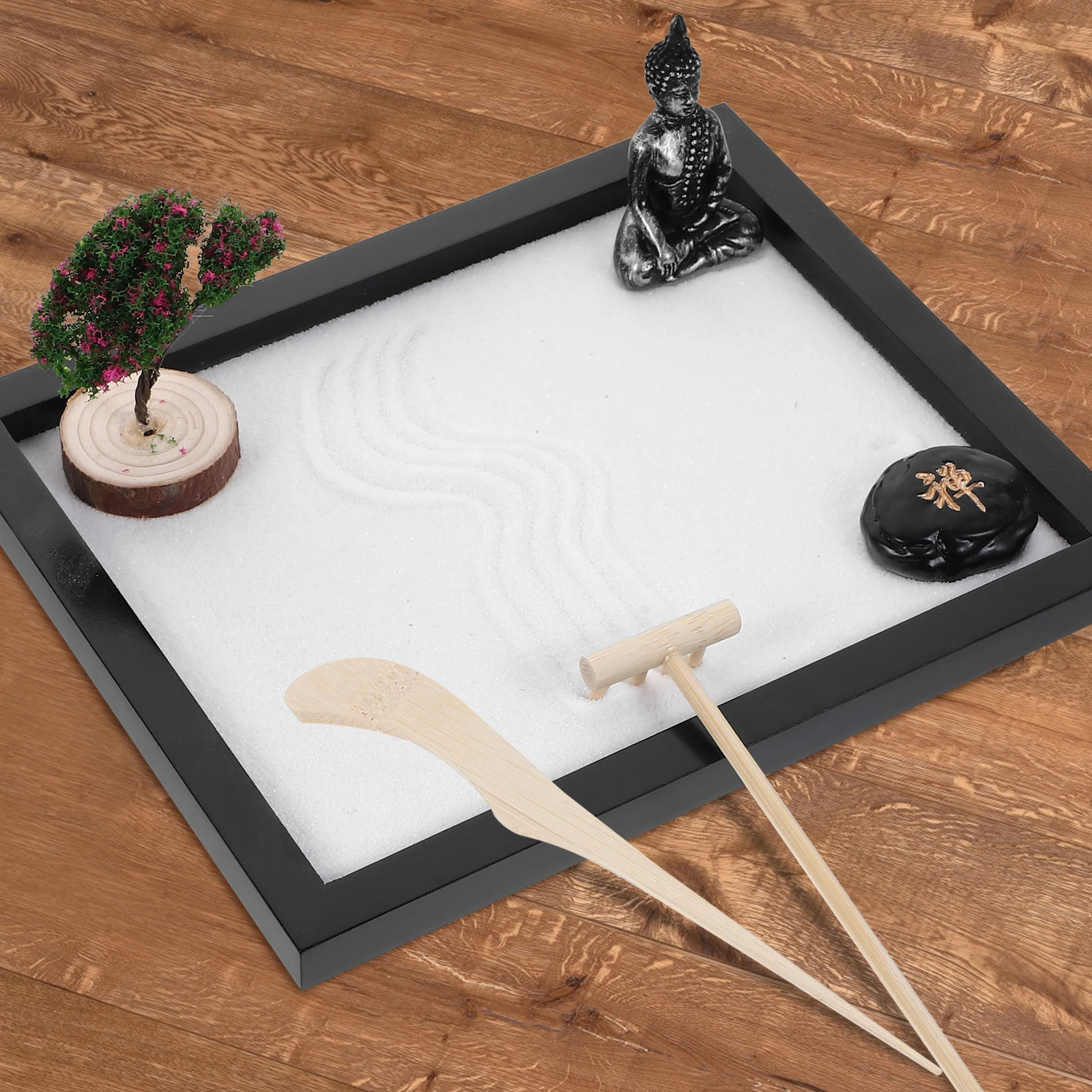 Zen Garden Mini L scape decoración escritorio S caja naments estilo Buda decorativo jardín S caja adorno para el hogar mesa Artware