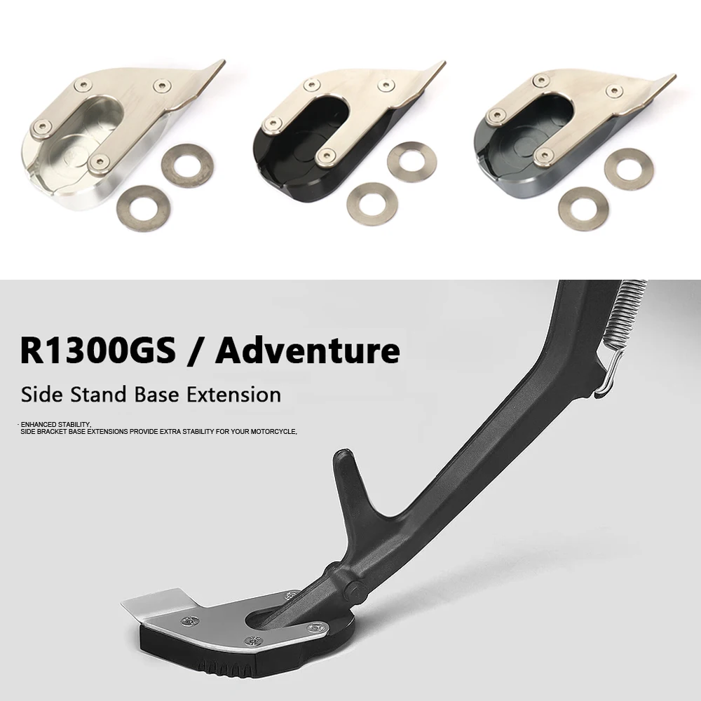 

For BMW R1300GS r1300gs R 1300 GS Adventure 2024 2023 Motorcycle CNC Aluminum Kickstand Extender Foot Side Stand Base Extension