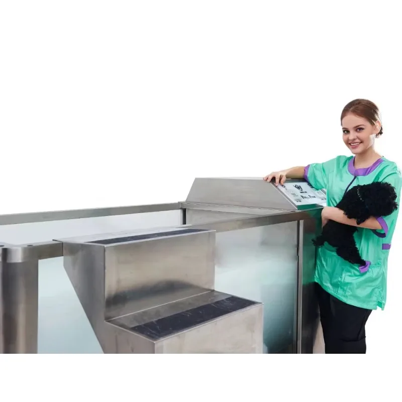 2026 Dog Spa Tub PJBTS-150 PJBTS-151 Micro Bubble Bath With Walk in Ramps Anima Grooming Tub