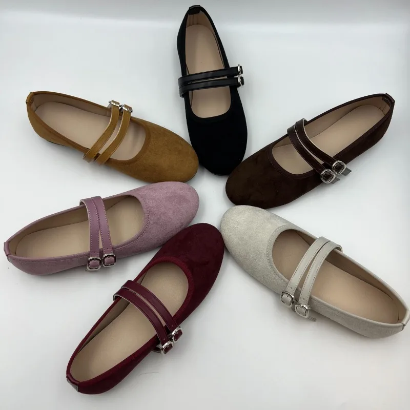 2026 Double-Strap Mary Jane French-Style Low-Cut Women's Shoes