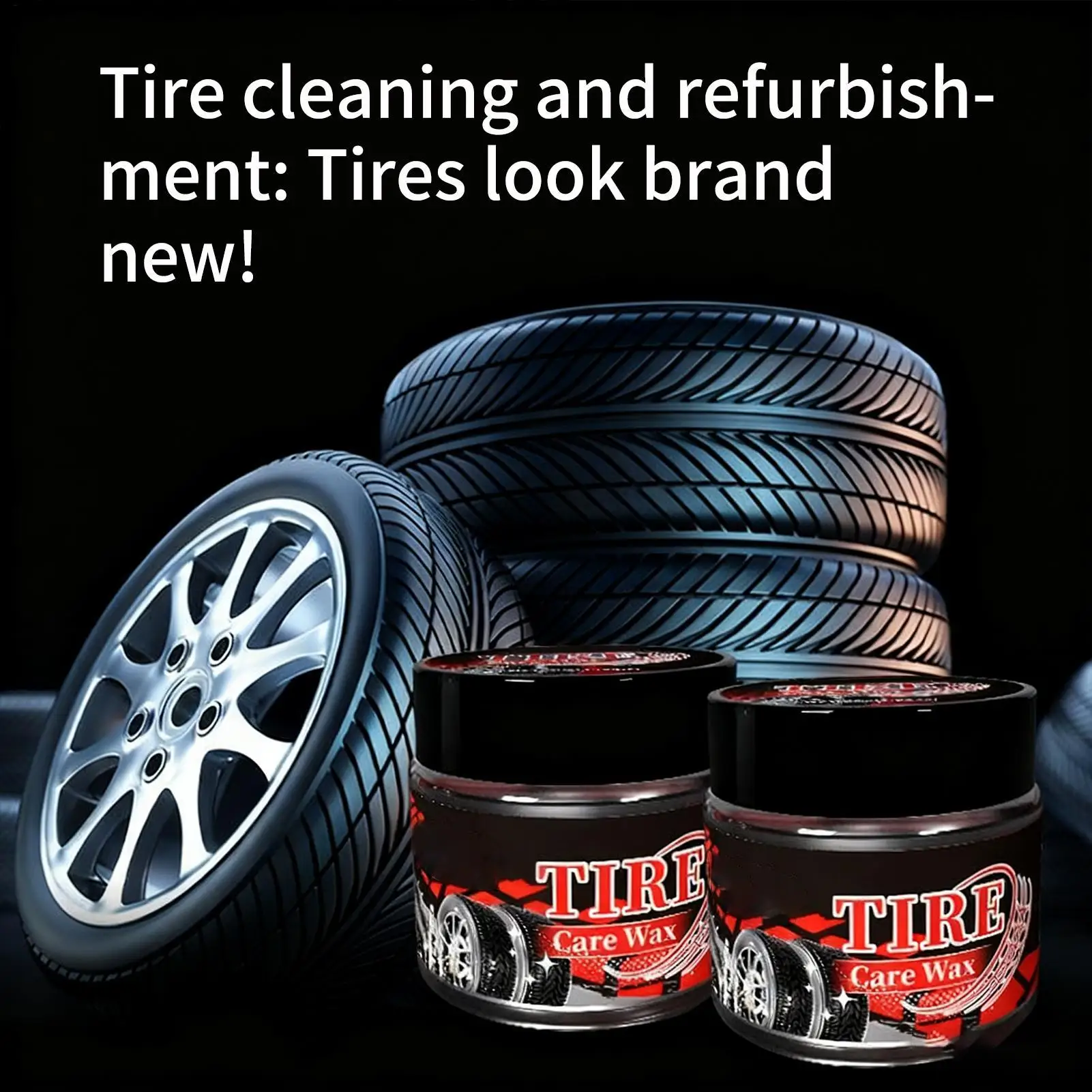 Wheel Shine For Car Tires Safe Wax Stain Removal Automotive Tire Care For Rubber Beginner Enthusiast Motorcycle Vehicle Indoor