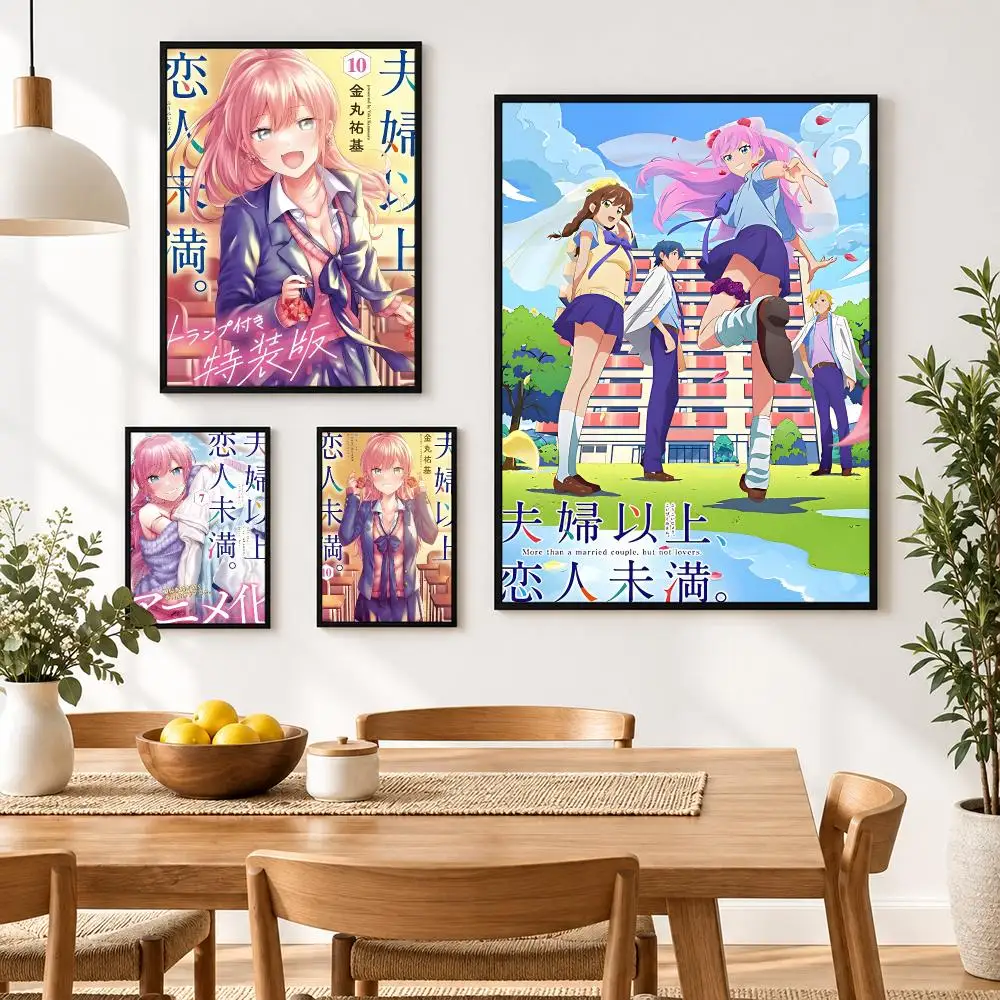 Anime More Than a Married Couple, But Not Lovers Poster Waterproof HD Modern Peel And Stick Wall Decor Living Room Dorm Garage