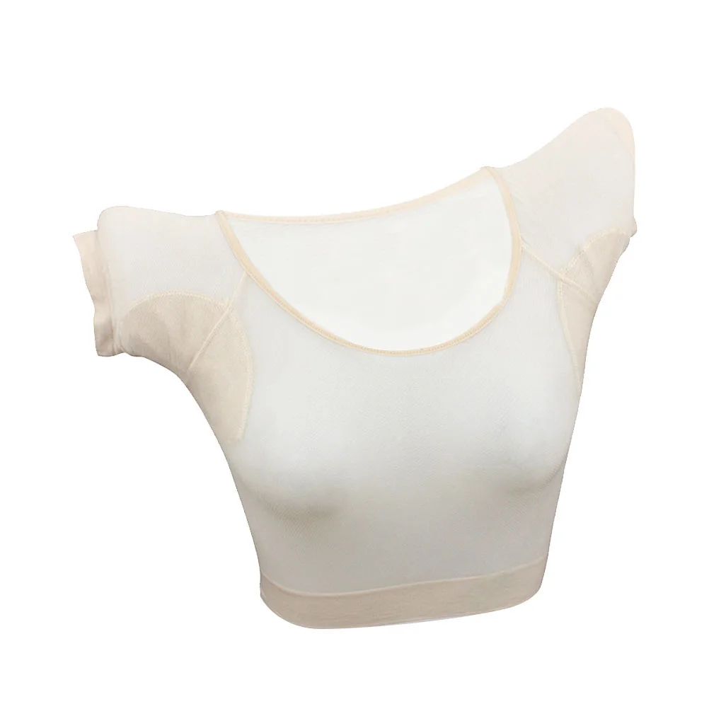 Sweat Pad Underarm Vest for Women Lady Armpit Shield Absorbent Pads Bras