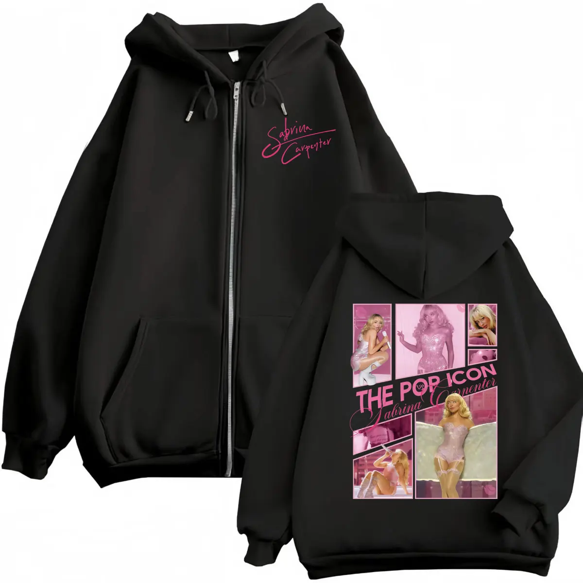 

Limited Sabrina Carpenter Graphic Zipper Hoodies Men Women Fashion Aesthetic Zip Up Sweatshirts High Quality Fleece Pullovers
