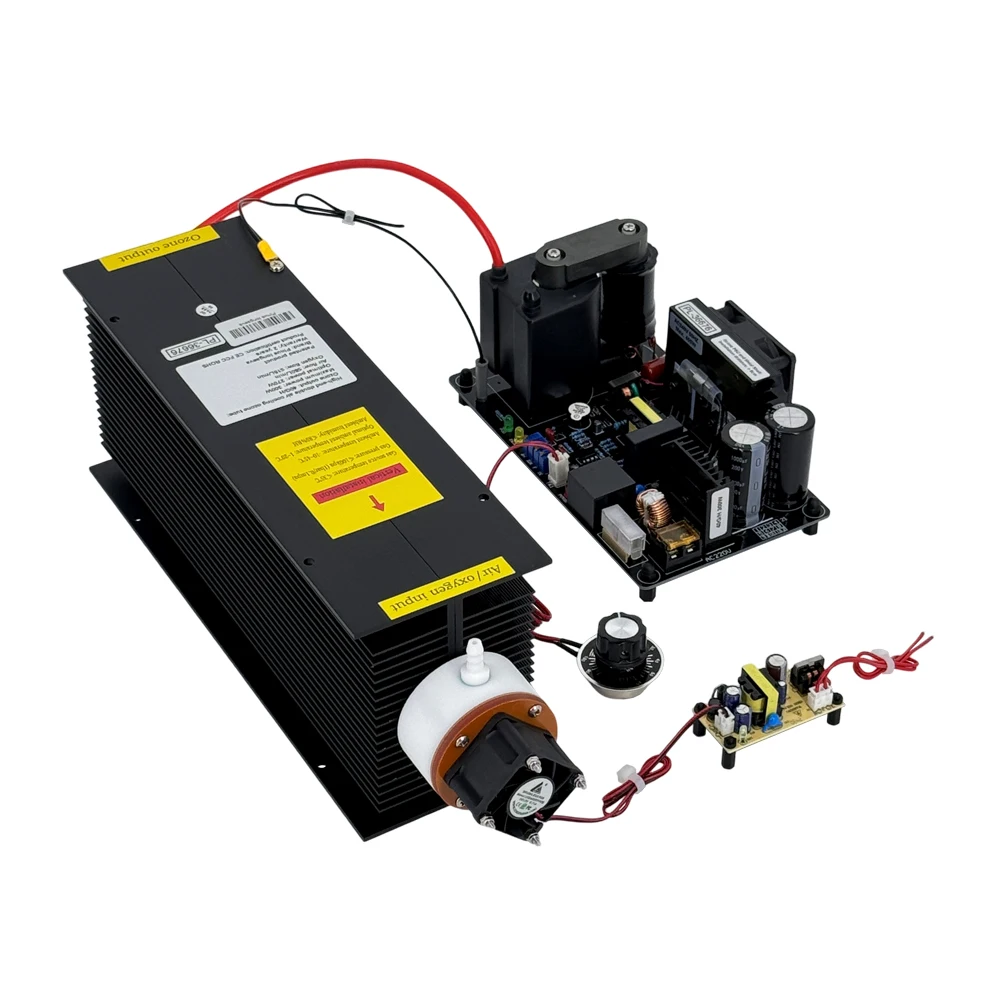 مجموعة عالية الجودة من 40 w كوارتز سوداء 10 كيلو هرتز أنبوب قابل للتعديل تبريد هواء مزدوج مولد الأوزون نظام معالجة المياه بالأوزون