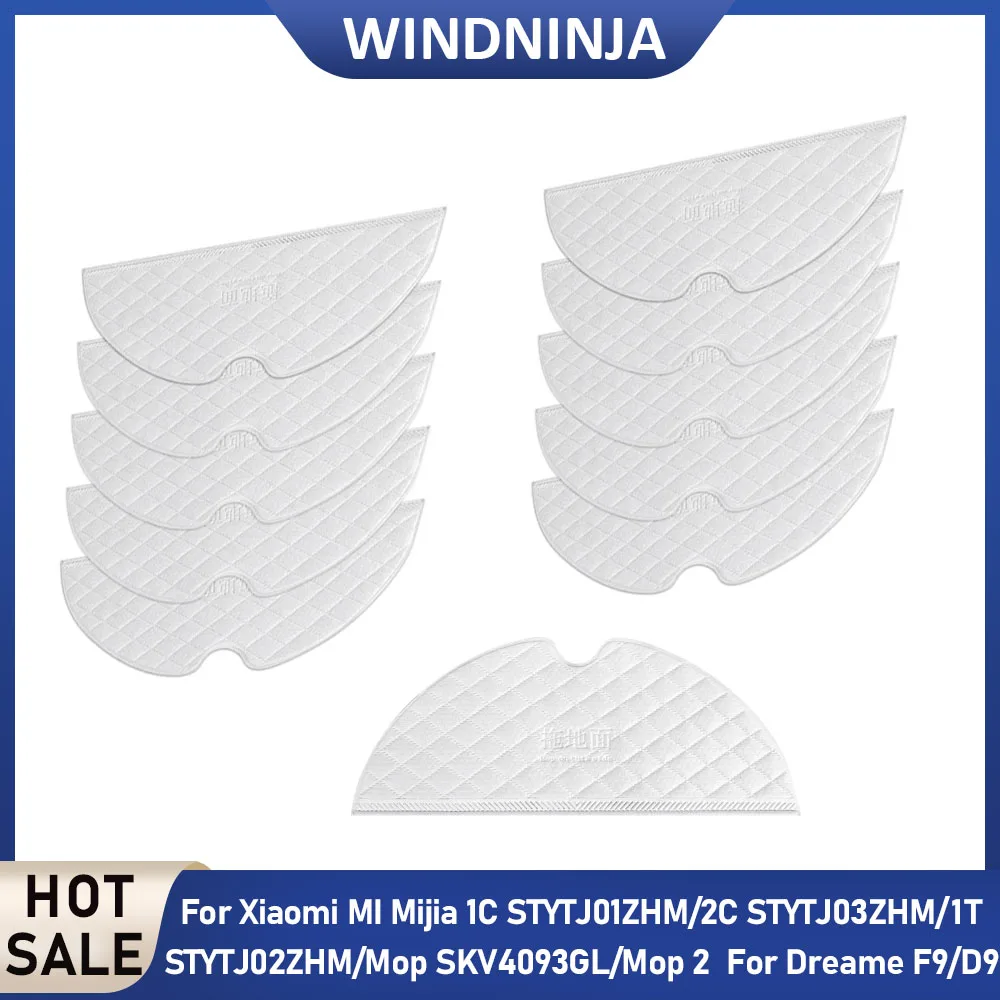 

For Xiaomi MI Mop MIJIA 1C STYTJ01ZHM 2C STYTJ03ZHM Robot Vacuum 1T For Dreame F9 D9 Disposable Mop Cloth Water Tank Pads Parts