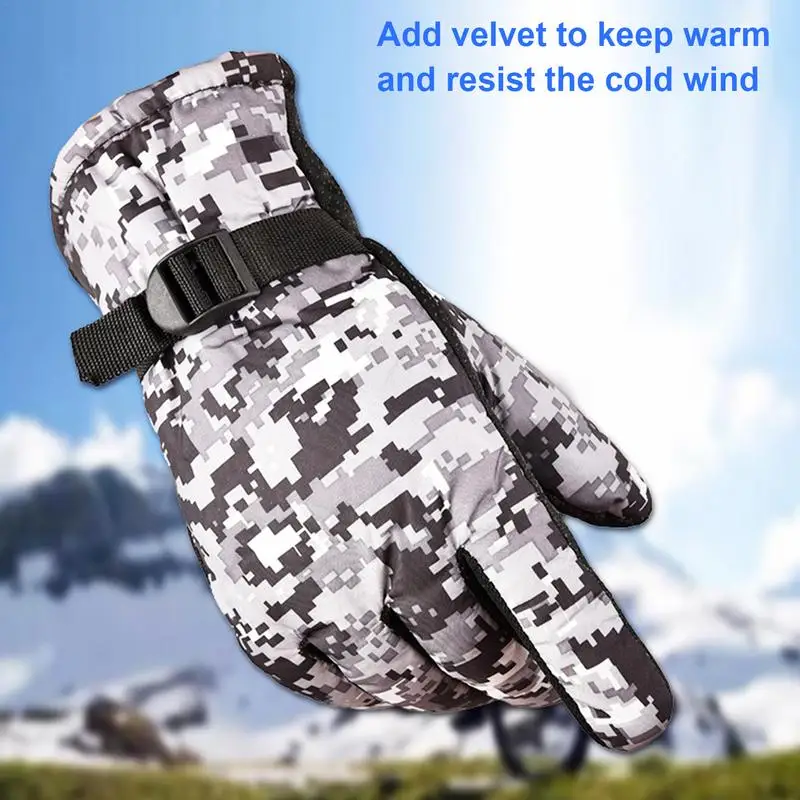 Winter Gloves Hunting Gloves For Men Cycling Gloves Winter Warm Motorcycle Gloves For Ice Fishing Skiing Sledding Snowboard For