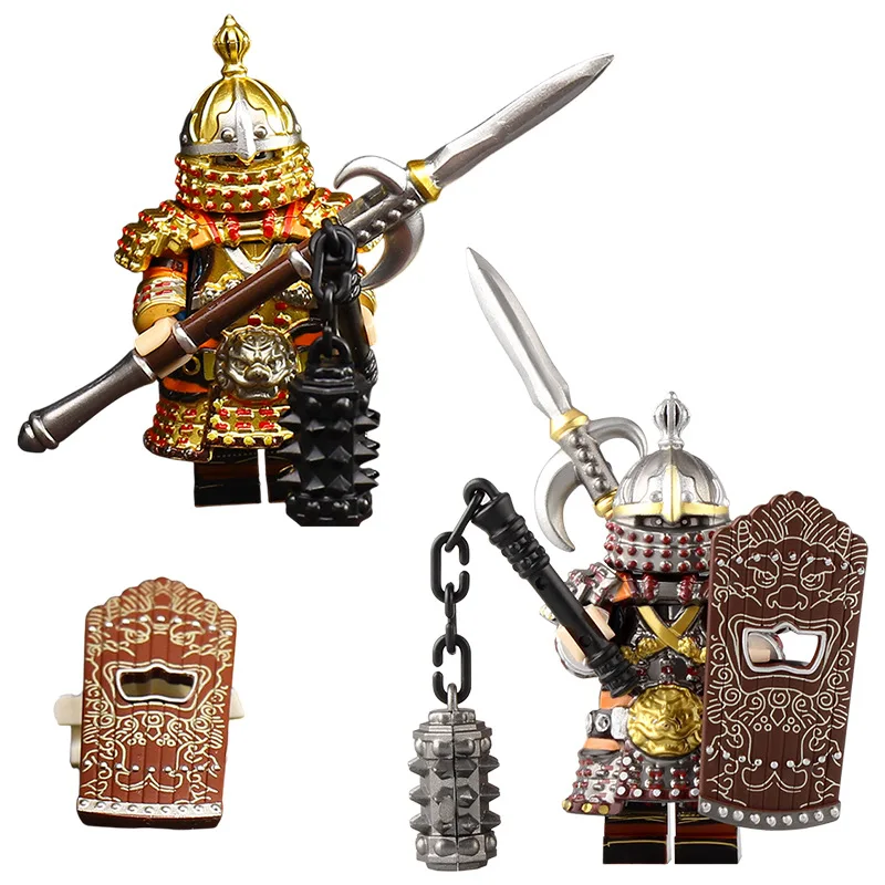 Afbeelding 6: Middeleeuwse ronde tafel ridders compatibele bouwstenen berserk guts puzzel actiefiguren model bouwblokken pop speelgoed cadeaus