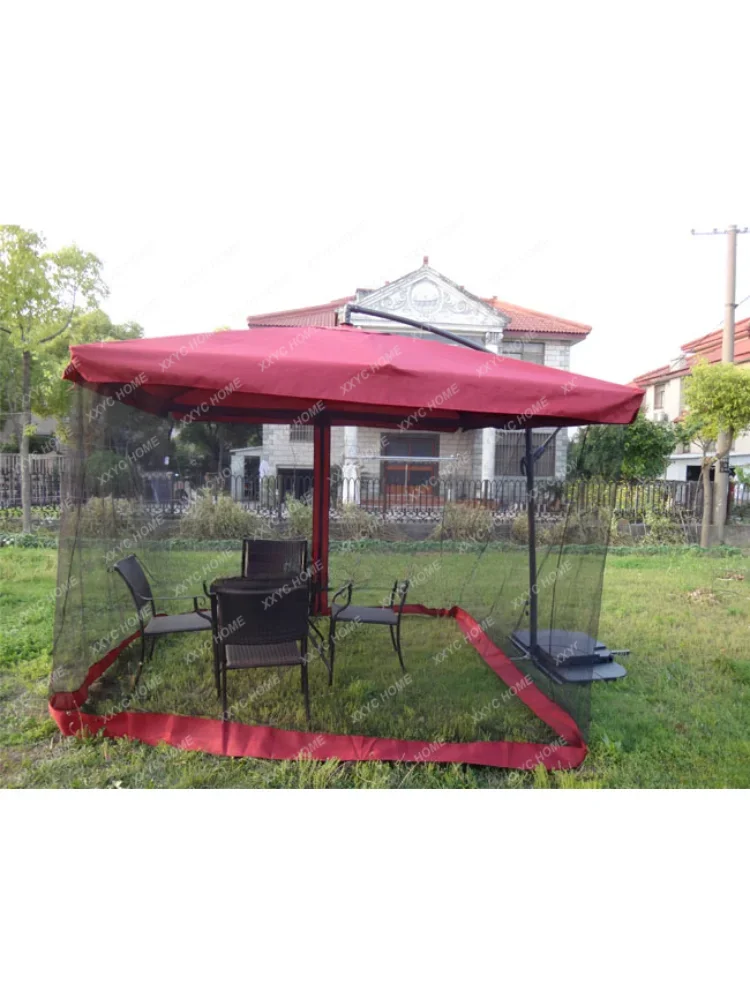 Outdoor Sunshade Patio  Outdoor Anti-Mosquito Mesh Mosquito Net Garden Side Umbrella Balcony Sun Umbrella