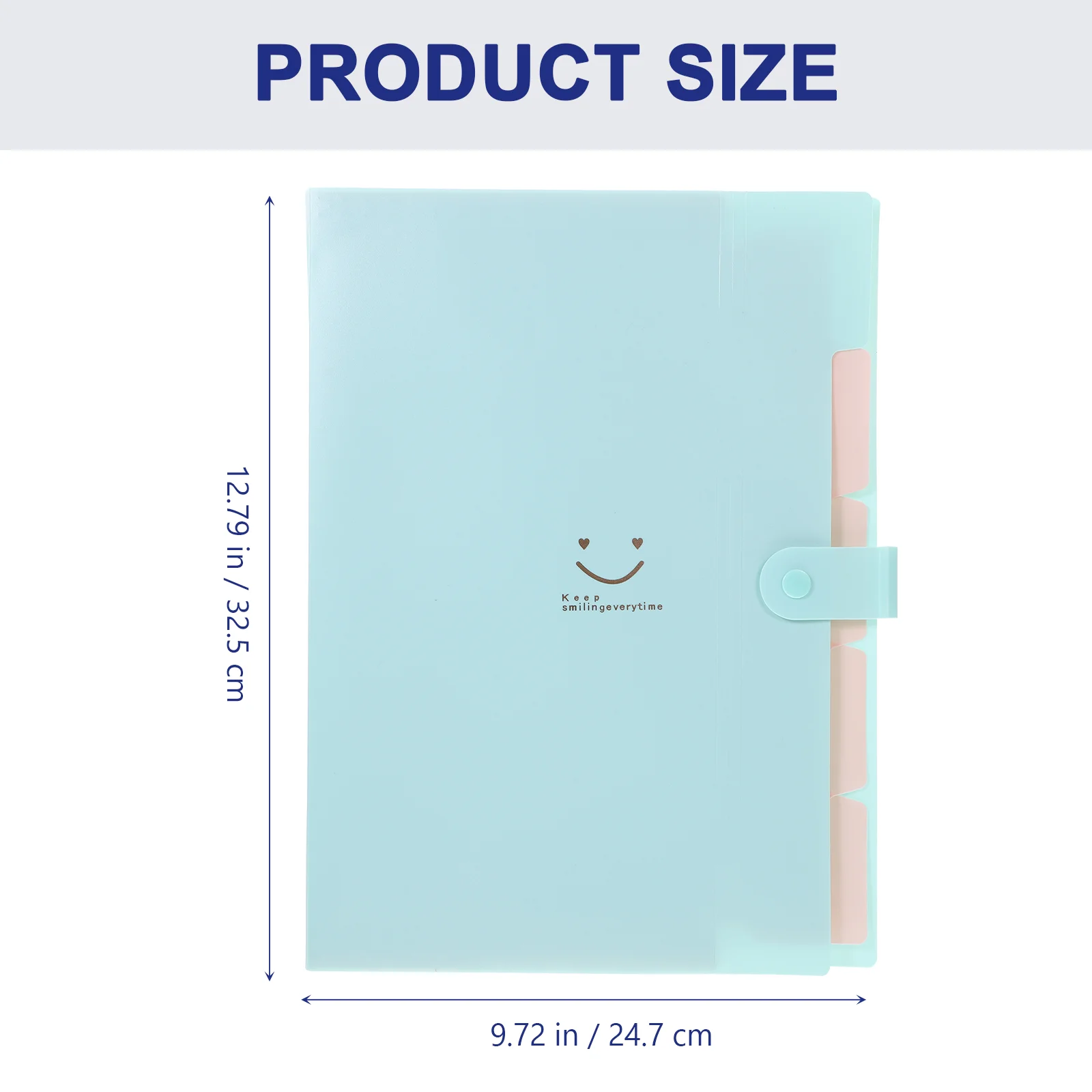 Wallet Folder Envelope Accordion Expandable File Folders with Snap Closure Button