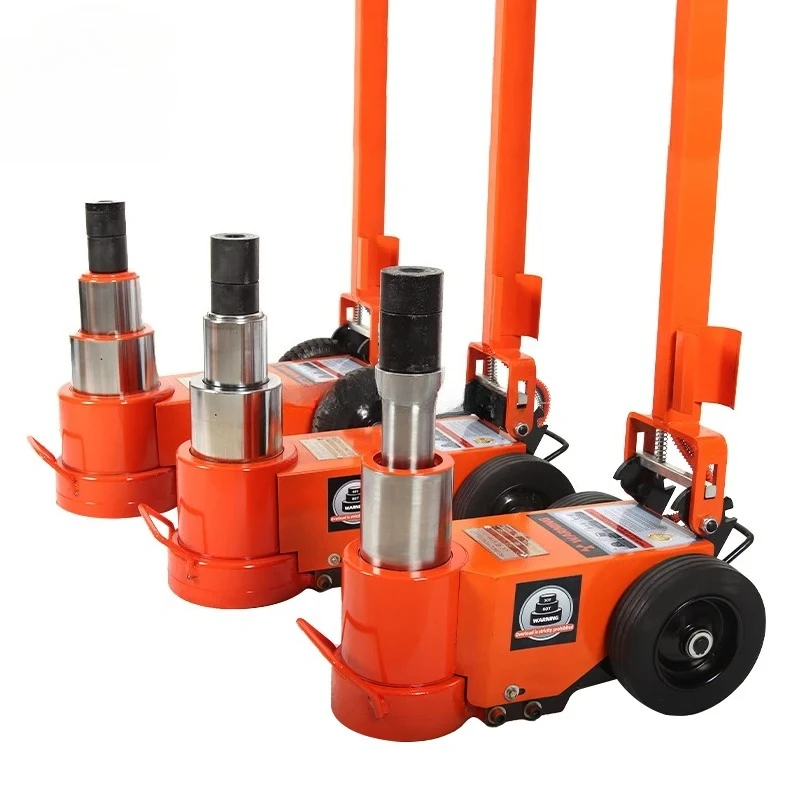 80 Ton Heavy Duty Pneumatic Hydraulic Truck Jack Air Powered Repair Lift Tool