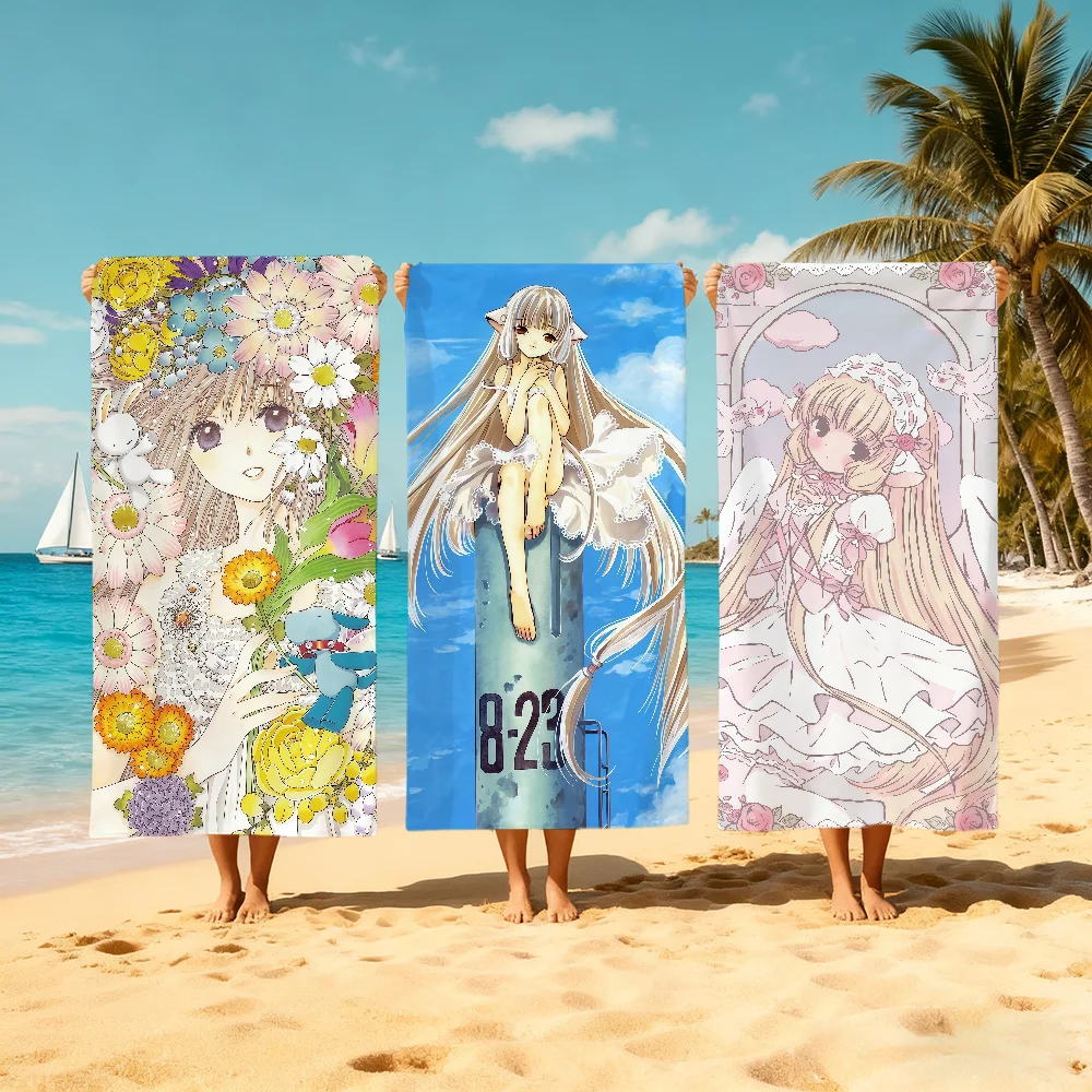 H-healing cute A-angels Towel Large Quick-Drying Microfiber soft Beach Towel for Travel Fitness Sauna Bathing Camping