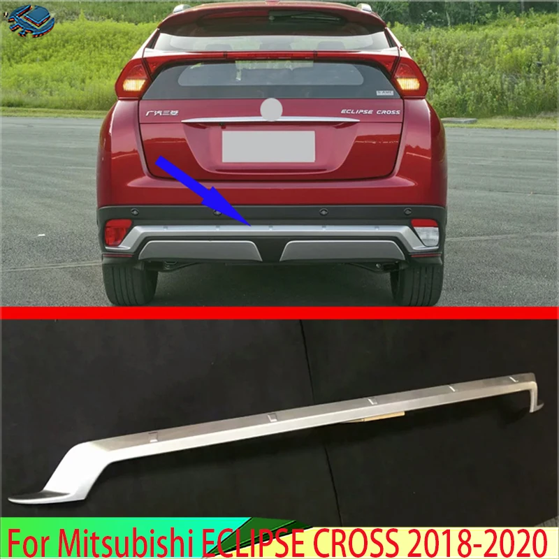 

For Mitsubishi ECLIPSE CROSS 2018 2019-2024 Car Accessories ABS Chrome Rear Bumper Skid Protector Guard Plate