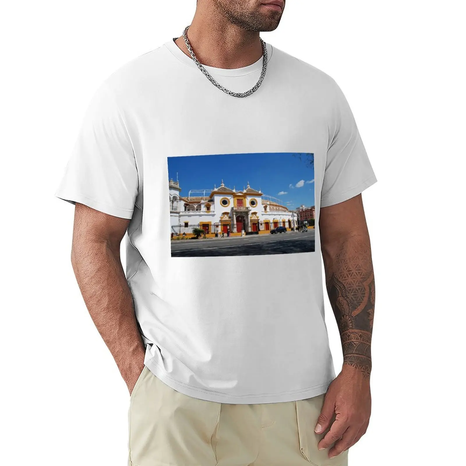 Seville bullring, Spain T-Shirt oversized boys whites T-shirt men