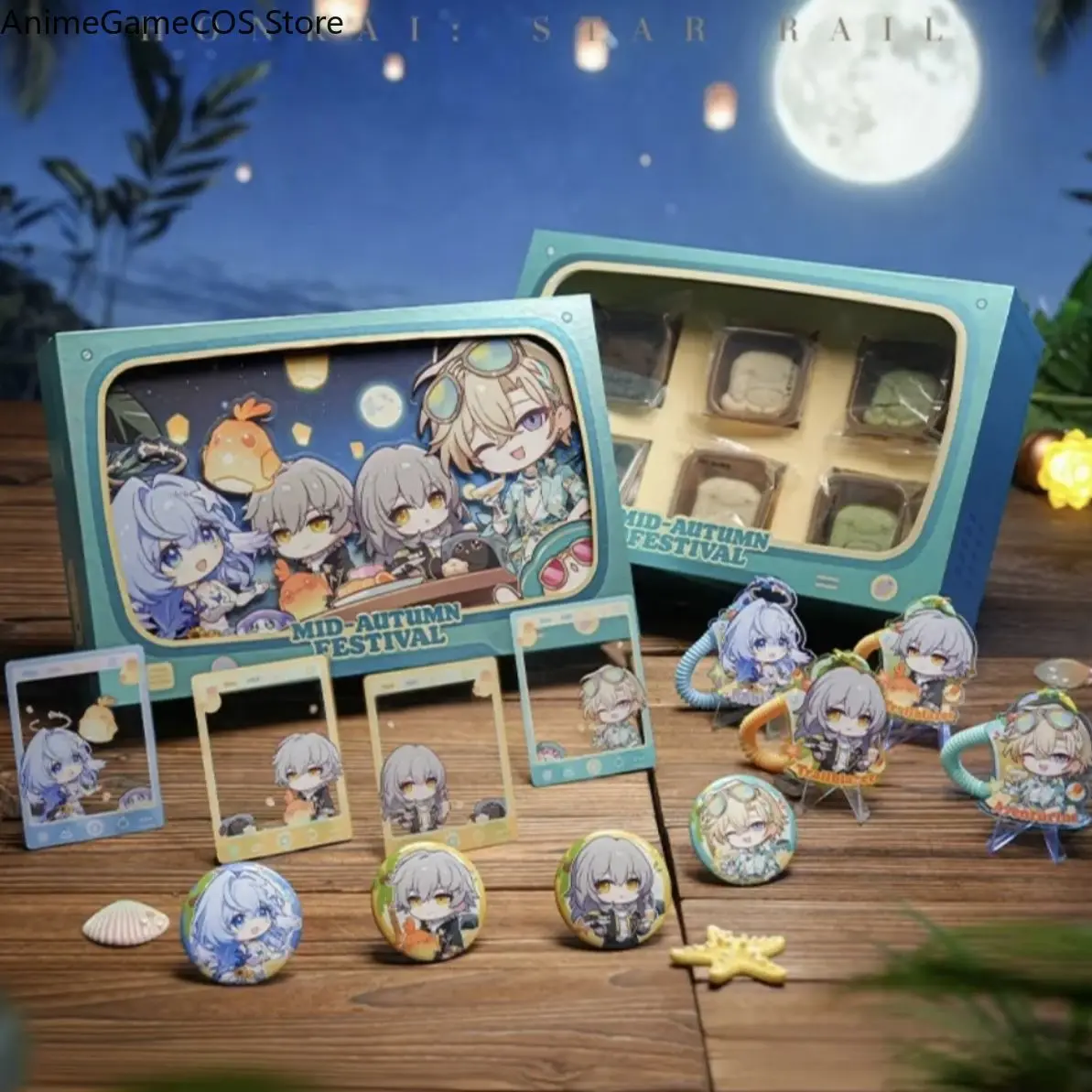 Image of Anime Honkai: Star Rail Cosplay Acryl-Schlüsselanhänger, Ita-Taschenanhänger, Anhänger, Blechabzeichen, Rucksackknopf, Pin, Brosche, Fotokarte, Weihnachtsgeschenk