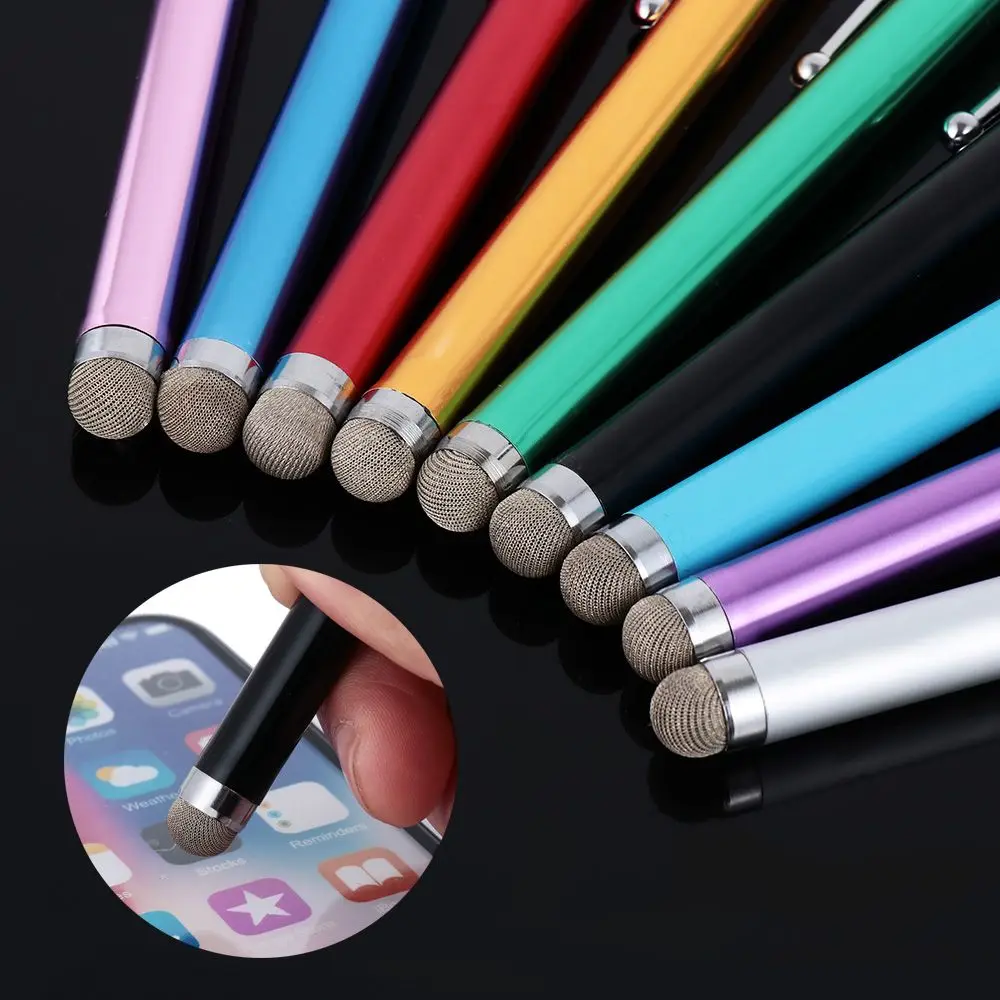 Nieuwe Mesh Micro Fiber Stylus Metalen touchscreen capacitieve pen voor slimme mobiele telefoon Tablet PC