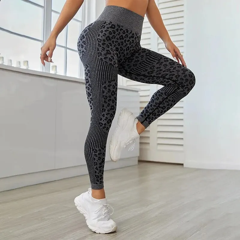 Women High Waisted Workout Yoga Pants Butt Lifting Scrunch Booty Leggings Tummy Control Anti Cellulite Textured Tights