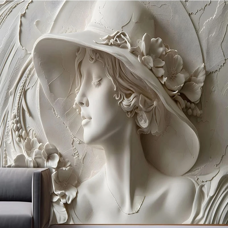 Modern Custom Photo Mural Wallpaper 3D Stereo Relief Wall Painting Background Living Room Bedroom Dining Room Art Home Decor