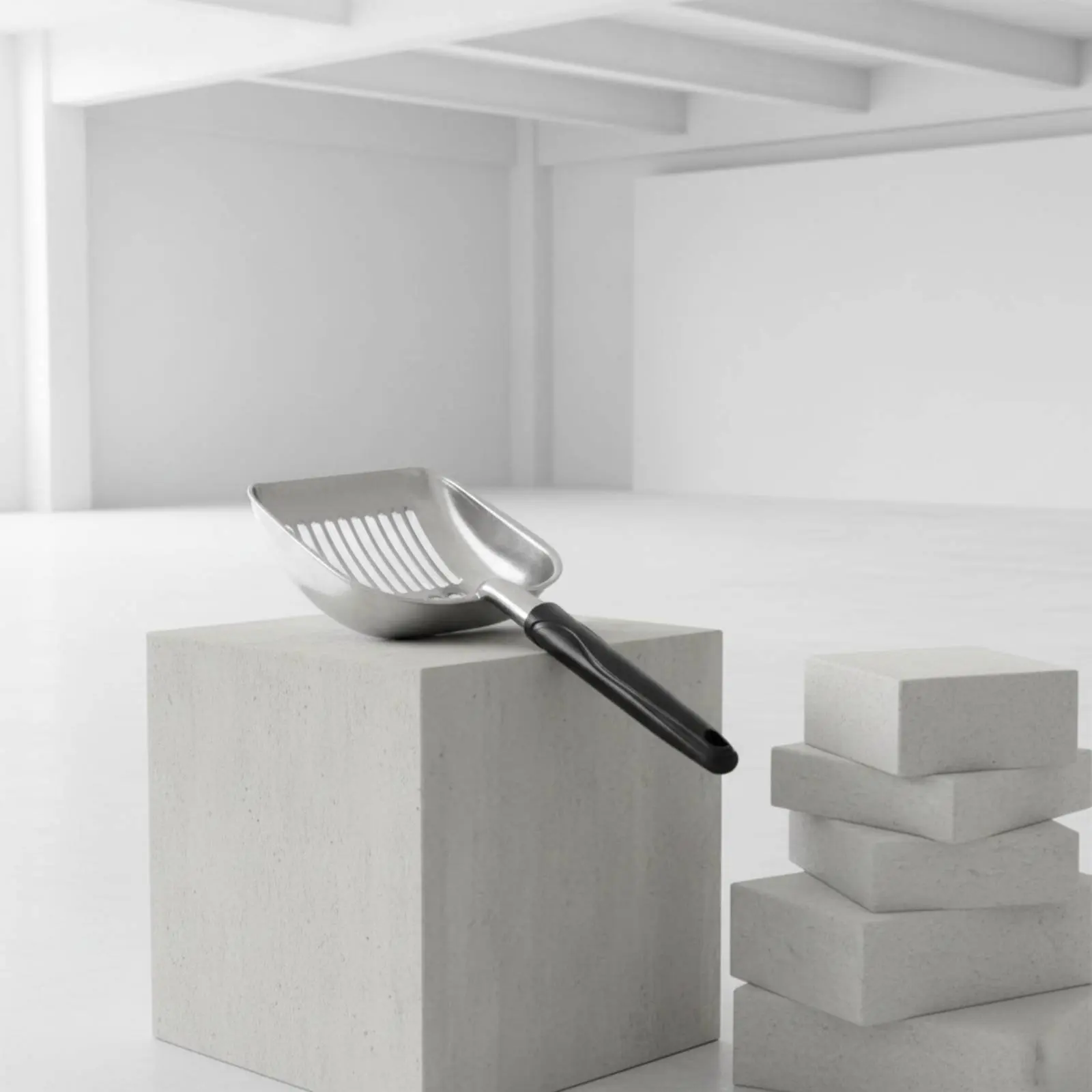 

Aluminum Litter Scoop Thickened Deep Feline Litter Scoop Pet Supply Long-Lasting Single-Piece-Piece Design