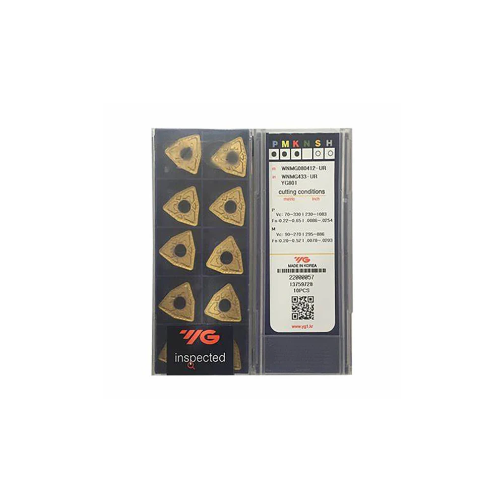 

100% Original WNMG WNMG060404 WNMG060408 WNMG080404 WNMG080408 WNMG080412 WNMG160408 -UG YG801 YG1001 Turning Insert