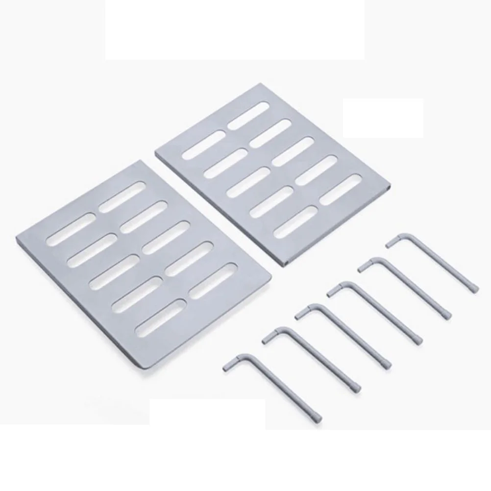 

2Pcs Shoe Storage Layered Stackable Kitchen Pot Storage Rack Shelves Plastic Space Saver Closet ganizer Pot Rack